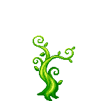 A green vine-like plant