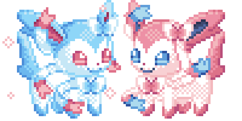two pokemon sylveons